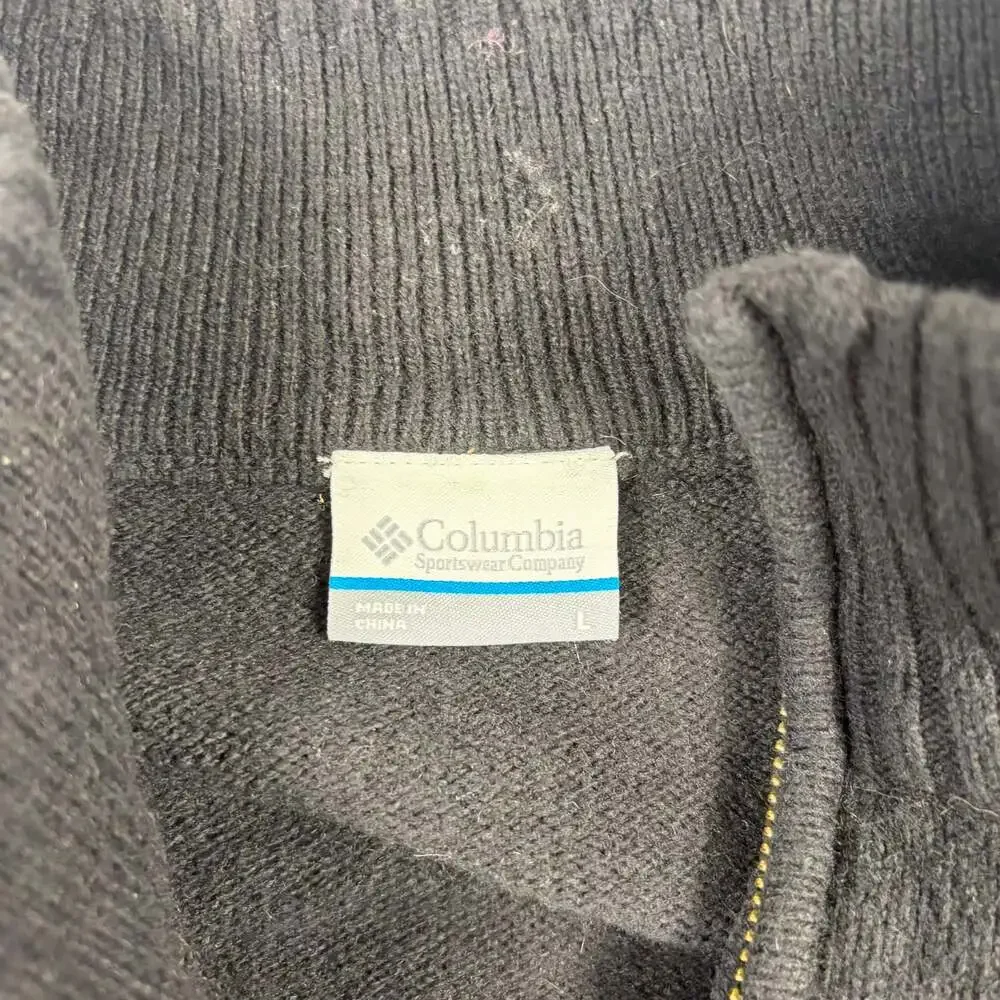 Columbia Sportswear Company Men's Quarter-Zip Cotton Wool Blend Pullover Sweater